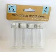 📦 удобные мини-стеклянные контейнеры, 0,6 жидких унций (17 мл) - набор из 8 штук для хранения и организации. логотип