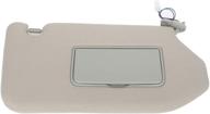 scitoo right passenger side sun visor assembly: fits 2013-2018 nissan pathfinder, 2014-2017 infiniti qx60, 2013 infiniti jx35 with sunroof (tan beige) logo