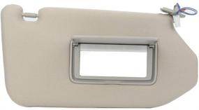 img 1 attached to SCITOO Right Passenger Side Sun Visor Assembly: Fits 2013-2018 Nissan Pathfinder, 2014-2017 Infiniti QX60, 2013 Infiniti JX35 with Sunroof (Tan Beige)