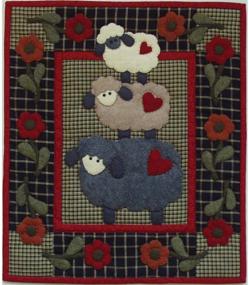 img 1 attached to 🐑 Rachel's Of Greenfield Wooly Sheep Quilt Kit: 13"x15" Finished Size - Buy Now!