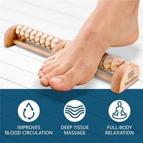 img 2 attached to 🦶 TheraFlow Foot Massager Roller - Plantar Fasciitis Relief, Trigger Point Therapy - Acupressure Reflexology Tool for Foot Pain, Relaxation, Stress Relief. Ideal for Diabetic Neuropathy and Foot Pain Relief