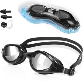 img 4 attached to 💦 Non-Leakage Swim Goggles with Anti-Fog & UV Protection for Enhanced Swimming Experience