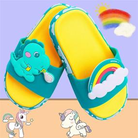 img 3 attached to Yinbwol Unicorn Non Slip Slippers — Boys' Shoes (размер 12,5)