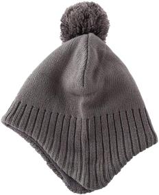 img 3 attached to 🧢 Optimized Search: Home Prefer Toddler Knitted Boys' Accessories with Earflap Hats and Caps