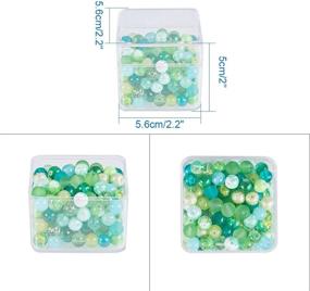 img 3 attached to BENECREAT Set of 10 High Transparency Plastic Square Bead Storage Containers with Drawer Organizers 🗃️ - Ideal for Beauty Supplies, Tiny Beads, Jewelry Findings, and Small Items - Size: 2.2x2.2x2 Inches