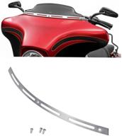 полированный из нержавеющей стали батфинг innoglow для harley electra street glide - отделочная планка с ветровым стеклом, подходит для туристического мотоцикла 1996-2013 года логотип