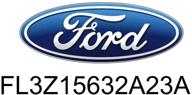 ford fl3z15632a23a seat pad logo