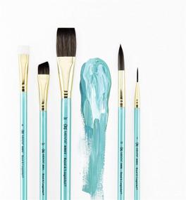 img 1 attached to Royal & Langnickel Menta 5 pc Stroke Variety Brush Set: Идеально подходит для акварельной живописи