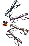 👓 heeyyok women oversized reading glasses: stylish set of multiple readers for women logo