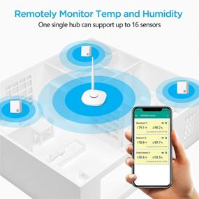 img 1 attached to 🌡️ Enhanced MOCREO Indoor Wireless Thermometer Hygrometer Sensor: Accurate Temperature and Humidity Monitoring for Freezer, Refrigerator, Greenhouse, Basement, Home - MOCREO Hub Required