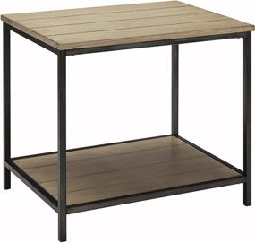 img 4 attached to Crosley Furniture Brooke End 🪑 Table - Elegant Washed Oak Finish