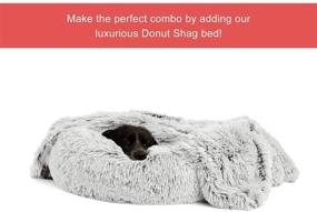 img 2 attached to 🐾 Soothing Comfort: Best Friends by Sheri Calming Shag Fur Frost Pet Throw Blanket 40x50