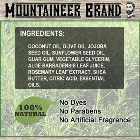 img 3 attached to 🧔 Premium 100% Natural Beard Wash: Lime & Sage scent by Mountaineer Brand - 4 Ounce