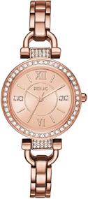 img 4 attached to ⌚ Relic by Fossil Women's Leah Quartz Metal Dress Watch: Timeless Elegance with Unparalleled Precision