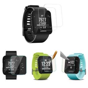 img 2 attached to ⌚ Charging Clip and Synchronous Data Cable for Garmin Forerunner 35 30: JIUJOJA Charger with 2 Bonus HD Tempered Glass Screen Protectors - Replacement Charger for Garmin Forerunner 35 Smart Watch