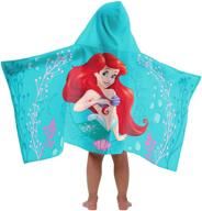 🧜 jay franco kids hooded towel the little mermaid: fun and functional beach towel for your little ones! logo