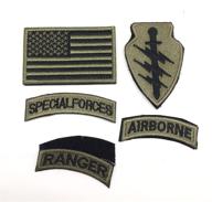 🎖️ 5pc/set special forces ranger airborne military patches army embroidered patch applique by pepperlonely logo