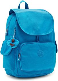 img 3 attached to 🎒 Стильный и функциональный: средний рюкзак Kipling City Pack в водном синем цвете