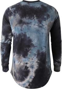 img 2 attached to Tie-Dyed Curve Shirt 1803ZR for Men's Clothing - Hipster Style