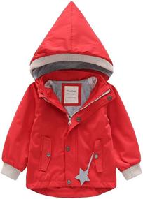 img 4 attached to 🧥 BINIDUCKLING Waterproof Toddler Windbreaker Jacket - Boys' Coats & Outwear Clothing