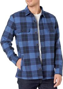 img 3 attached to Goodthreads Heavyweight Flannel Jacket Buffalo Men's Clothing and Shirts