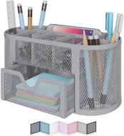 📚 stay organized in style with this vibrant colors mesh desktop organizer - perfect for dorm, college & school логотип