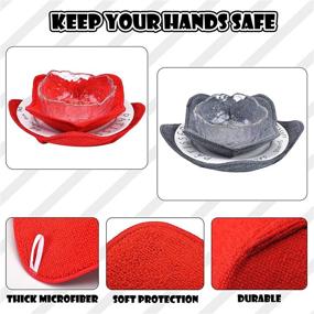 img 1 attached to Huggers Microfiber Potholders: The Ultimate Microwave Insulated Food Service Equipment & Supplies