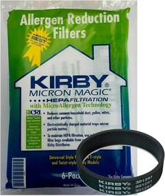 img 1 attached to 🧼 Kirby Universal Bag #204811 - Universal Hepa White Cloth Bags for All Generation & Sentria Models (6 Bags & 1 Belt) - Premium Quality Cleaning Solution