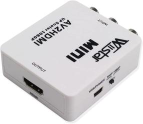 img 1 attached to 🔌 Конвертер RCA в HDMI для PS2 Xbox Camera DVD Wii - Wiistar 1080P AV в HDMI видео аудио адаптер с USB-кабелем для зарядки, поддержка PAL/NTSC.