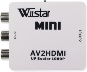 img 4 attached to 🔌 Конвертер RCA в HDMI для PS2 Xbox Camera DVD Wii - Wiistar 1080P AV в HDMI видео аудио адаптер с USB-кабелем для зарядки, поддержка PAL/NTSC.