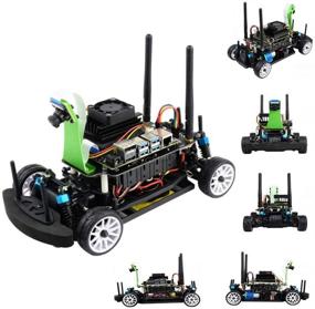 img 4 attached to JetRacer Pro Kit AI Racing Robot Powered By Jetson Nano AI Racing Donkey Car For Deep Learning Self Driving And Vision Line Following With Camera Dual Band Wireless WiFi Bluetooth Module @XYGStudy