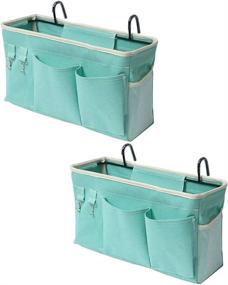 img 4 attached to 🛏️ Convenient and Practical Trycooling Bedside Caddy: 2 Pack Hanging Organizer for Dorms, Bedsides, and Cribs!