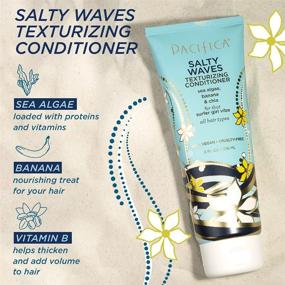 img 1 attached to 🌊 Pacifica Beauty Salty Waves Texturizing Shampoo and Conditioner, Ideal for All Hair Types, Achieve Effortless Beach Hair, 100% Vegan and Cruelty-Free, Free of Sulfates and Parabens