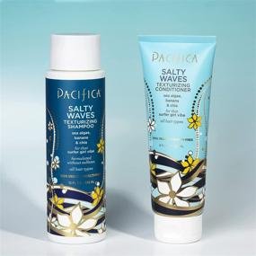 img 2 attached to 🌊 Pacifica Beauty Salty Waves Texturizing Shampoo and Conditioner, Ideal for All Hair Types, Achieve Effortless Beach Hair, 100% Vegan and Cruelty-Free, Free of Sulfates and Parabens