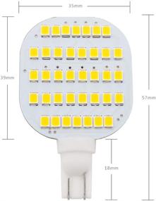 img 2 attached to 🔆 GRV T10 921 922 912 LED 38-2835 SMD DC12V 3000K Освещение потолка RV Dome Light для внутренней отделки RV Trailer Camper, диммируемые тёплые белые светодиоды, 10 штук.