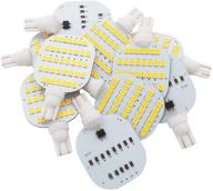 🔆 grv t10 921 922 912 led 38-2835 smd dc12v 3000k освещение потолка rv dome light для внутренней отделки rv trailer camper, диммируемые тёплые белые светодиоды, 10 штук. логотип