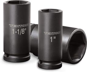 img 1 attached to TEKTON 4 Inch Impact Socket: Powerful 6 Point Industrial Power & Hand Tool