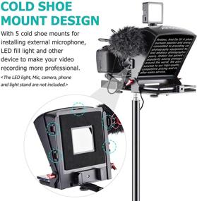 img 2 attached to 🎥 Andoer A1 Universal Portable Teleprompter: The Ultimate Tool for Video Recording, Live Streaming, Interview, and Presentations with Remote Control