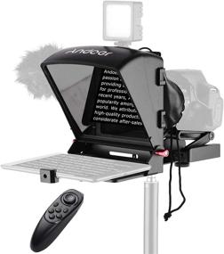 img 4 attached to 🎥 Andoer A1 Universal Portable Teleprompter: The Ultimate Tool for Video Recording, Live Streaming, Interview, and Presentations with Remote Control