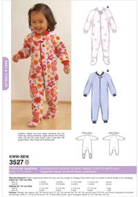 img 3 attached to 👶 Kwik Sew Sleepers Sewing Pattern K3527 - Sizes Toddler 1, Toddler 2, Toddler 3, Toddler 4