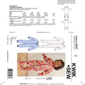 img 2 attached to 👶 Kwik Sew Sleepers Sewing Pattern K3527 - Sizes Toddler 1, Toddler 2, Toddler 3, Toddler 4