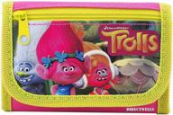 🌈 green dreamworks trolls 2 party favors card pockets trifold wallet logo