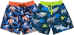 img 4 attached to 🩳 SOLCOTE Boys' Swim Trunks SLN6010 - Bathing Swimsuit for Boys