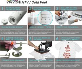 img 1 attached to Пленка VVIVID+ Silver Premium Line HTV для Cricut, Silhouette и Cameo - 12x36 дюймов (3 фута)