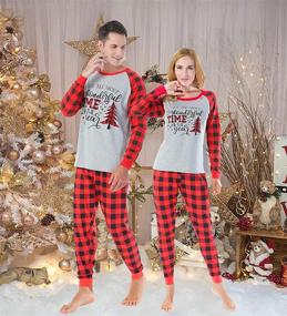 img 1 attached to Family Matching Christmas Pajamas Sleepwear Boys' Clothing