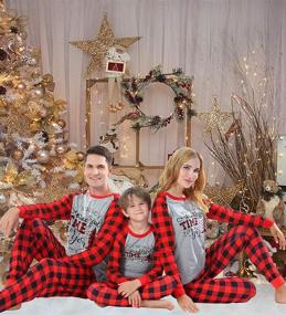 img 3 attached to Family Matching Christmas Pajamas Sleepwear Boys' Clothing