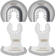 🪚 xxgo 4-piece diamond segment swing semi circle oscillating multi-tool grit grout saw blades - model xg4002d логотип