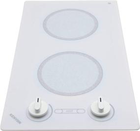img 4 attached to Kenyon B49515 6-1/2-Inch Alpine 2-Burner Trimline Cooktop: Analog Control, UL Certified, 120-volt, White - Efficient Kitchen Appliance!