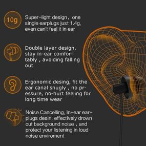 img 2 attached to 🎧 MAXROCK Sleep Headphones: Ultimate Comfort In-Ear Earphones with Mic, Volume Control & Sound Blocking for Sleeping, Snoring, Bedtime & More