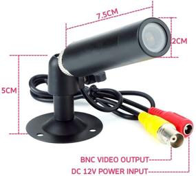 img 1 attached to Vanxse CCTV 1/3 Sony CCD 1000TVL HD 📷 3.6mm Mini Bullet Security Camera: Quality Indoor Surveillance with Bracket